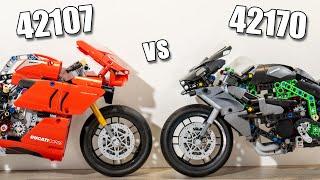 LEGO 1:7 Motorcycles Comparison | LEGO 42170 vs LEGO 42107 | Kawasaki Ninja H2R | Ducati Panigale V4