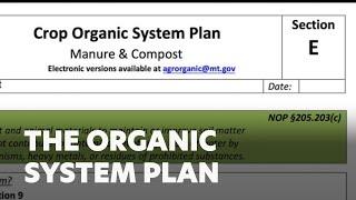 The Organic System Plan