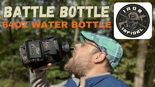 Iron Infidel 64oz Battle Bottle ️Water Bottle