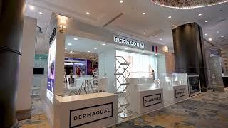 Custom Booth Design for DERMAQUAL PARIS | AMWC Southeast Asia 2024 | Pixelmate Exhibition