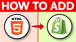 How to Add HTML Code to Shopify (2024) Tutorial for Beginners