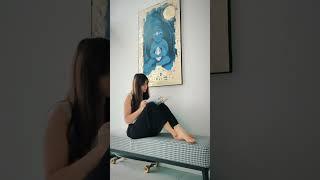Картина маслом в интерьере. Сочетание синего и потали. Маргарита Смирнова. #картинавинтерьер