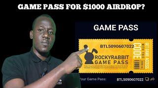 Rocky Rabbit game PASS code launched | 1000$ airdrop is possible