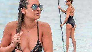 Lea Michele Showcase Her Hot Bikini Body On Paddle Board !!