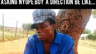 Asking nyaope boy a direction be like...