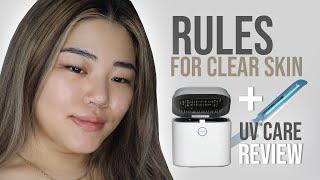 Rules for Clear Skin + How I Sanitize My Beauty Tools | BYE BYE VIRUS UV Care Review