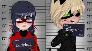 Ladybug and Cat Noir go to jail⁉️[MLB‍⬛] Gacha Club [Barbie movie reference]