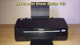 Reset Epson T27 Waste Ink Pad Counter