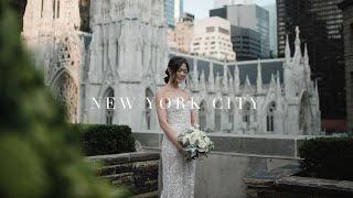 Luxury New York City Rooftop Wedding | 620 Loft & Garden Rockefeller Center Wedding Video