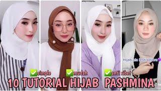 10 TUTORIAL HIJAB PASHMINA ALA LESTI KEJORA SUPER GAMPANG (TIKTOK) | PART 6