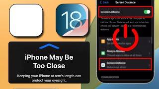 How to Turn OFF iPhone Is Too Close Alert iOS 18 (iOS 18 Update)