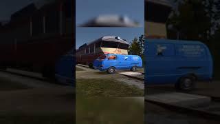 ПОЕЗД СБИЛ МАШИНУ - My Summer Car #shorts