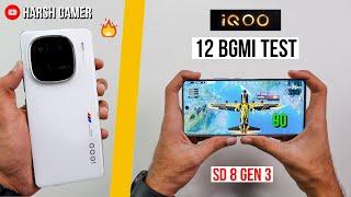 iQOO 12 Pubg Test With FPS Meter, Heating and Battery Test | Gaming Beast? 