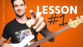 Beginner Bass Lesson #1 (Your Very First Lesson)