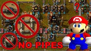 Beating Factorio Without Laying Pipe