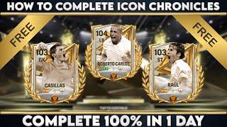 How To Complete Icon Chronicles in FC Mobile || Got Icon Chronicles Roberto Carlos 