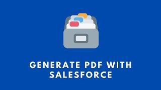 Salesforce PDF Generation - Demo