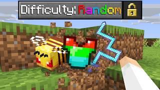 Minecraft, But It's On Random Difficulty