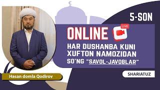 24-январ  19:15 да жонли тарзда  савол-жавоблар бўлиб ўтади. 5-сон