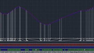 Построение продольного профиля в AutoCad за секунды (10 км для примера)