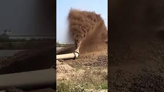 The most exciting scene of cutter suction dredger in dredging operation