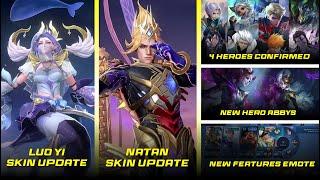 LUO YI CREATE - NATAN MSC - 4 HEROES CONFIRMED GET BLEACH SKIN | MLBB BIG UPDATE