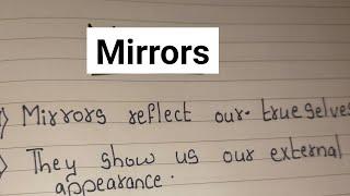 Essay on Mirror /5 lines on Mirror/ Few sentences about Mirror / Mirror essay