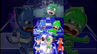 PJ Masks XOwlette Vs Gekko vs Catboy Coffin Dance #tileshop #pjmasks #gekko#owlette#catboy#shorts