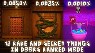 12 Rare And Secret Things That You Can Only Encounter in DOORS RANKED MODE | Ranked Mode Rare Rooms