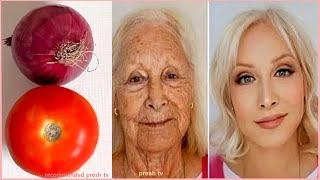 90 years old grandma use this to look 30 years younger in 5 days Face skin tightening home remedies