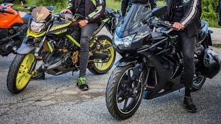 YAMAHA MT 03 vs KAWASAKI Ninja 250 | DRAG RACE