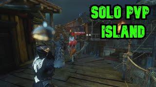 New World PvP Island Solo - Medium Hatchet/Scorpion's sting spear with blood drinker build