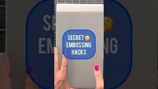 Secret Embossing Hack You NEED to Try! #cardmaking