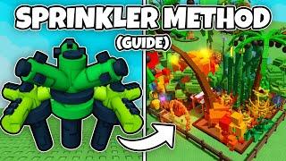 EASIEST Sprinkler Method Guide in Grow a Garden - Roblox