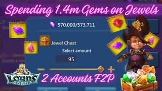 Legendary jewels chests for my Solo Trap vs Epic chests for T4 account ,220+chests #lordsmobile