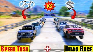 GTA 5 : Suzuki Cars Vs Hyundai Cars Top Speed + Drag Race in GTA 5