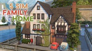 Семейный дом для 5 симов│Строительство│5 Sim Family Home│SpeedBuild│NO CC [The Sims 4]