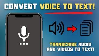 How to Convert Audio to Text on Your Phone! | Voice to Text App (2025)