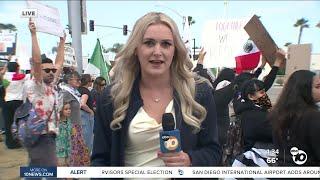 Anti-ICE protest held in Oceanside