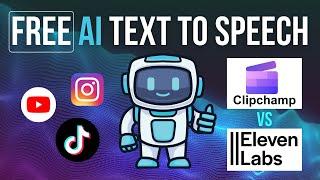 FREE AI text-to-speech app you can ACTUALLY use | ClipChamp vs ElevenLabs