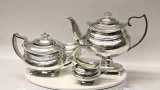 Antique Silver 4 Piece Tea & Coffee Set George III 1814