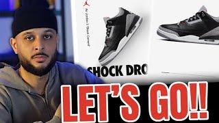 Jordan 3 Black Cement Shock Drop..