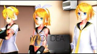 【MMD】 Yaoi Idea ( Rinto x Len )