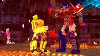 MINECRAFT BUMBLEBEE MOVIE Cybertron Opening Bumblebee Movie  | Minecraft Recreation