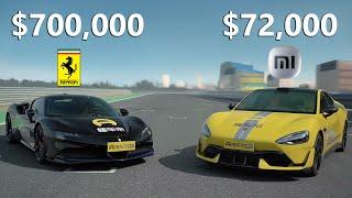 Xiaomi vs Ferrari: TRACK RACE & DRAG RACE