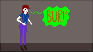 Clown Girl Burping Animation