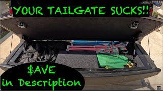 RICK'S RAW REVIEW - Huracan Fabrication Tailgate Storage Box on RAM TRX | YOUR TAILGATE SUCKS!