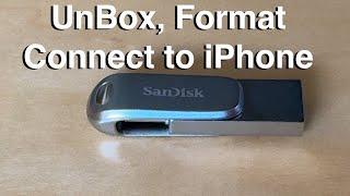 SanDisk 256GB SD:  UNBOX, FORMAT & ADD TO iPHONE15 PRO