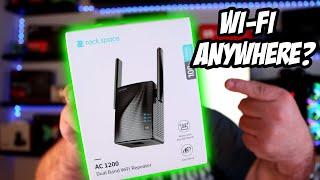 WiFi Range Extender Install - RockSpace AC 1200 Dual Band WiFi Repeater Review