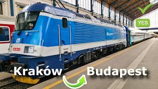 Night train to Budapest. Traveling by train from Poland to Hungary